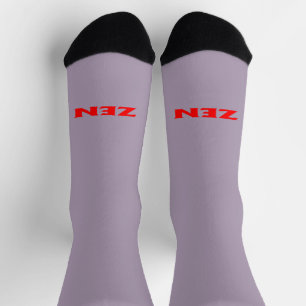 Rote graue Zen-Prämiensocken Socken