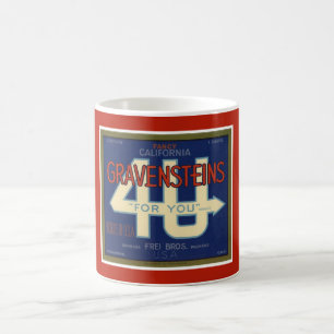 Rote Graventstein Apfel Kaffeetasse