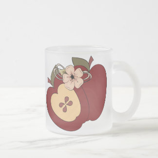 Rote grüne Checkered Land-Apfel-mattierte Tasse