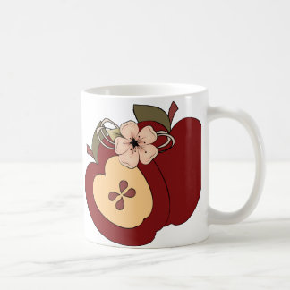 Rote grüne Checkered Land-Apfel-Tasse Kaffeetasse
