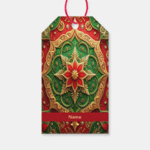 Rote Grüne Dekorative Weihnachtsgeschenk-Anhänger