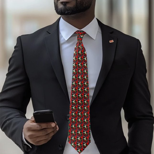 Rote grüne Masquerade Venezianisch Krawatte (Von Creator hochgeladen)