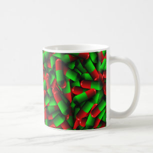 rote grüne Medikamente Kaffeetasse