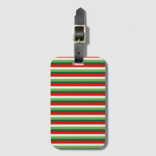 Rote, grüne, sternweiße und rote Kleeblatten Gepäckanhänger