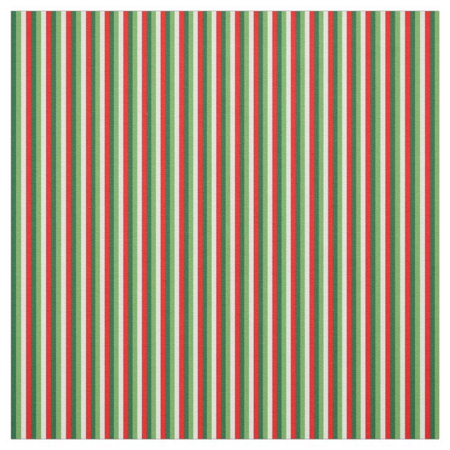 Rote, grüne, sternweiße und rote Kleeblatten Stoff (Muster)