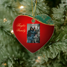 Rote, grüne und goldene Keramik Foto