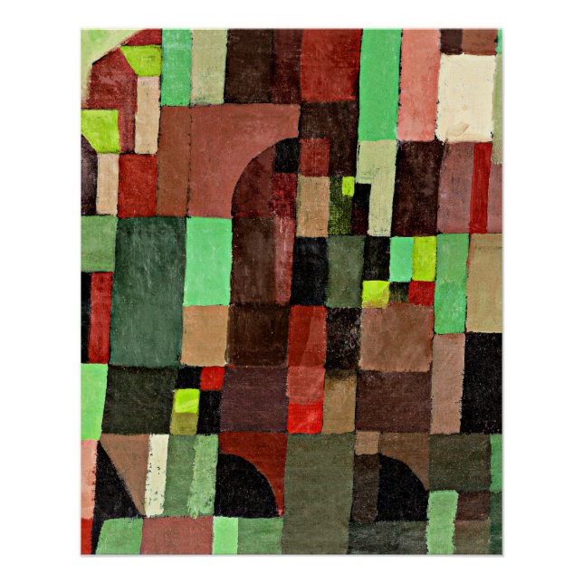 Rote, Grüne und Violett-Gelbe Rhythmen, Poster (Vorderseite)