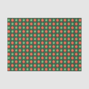 Rote grüne Weihnachtskugeln Festive Xmas Seidenpapier