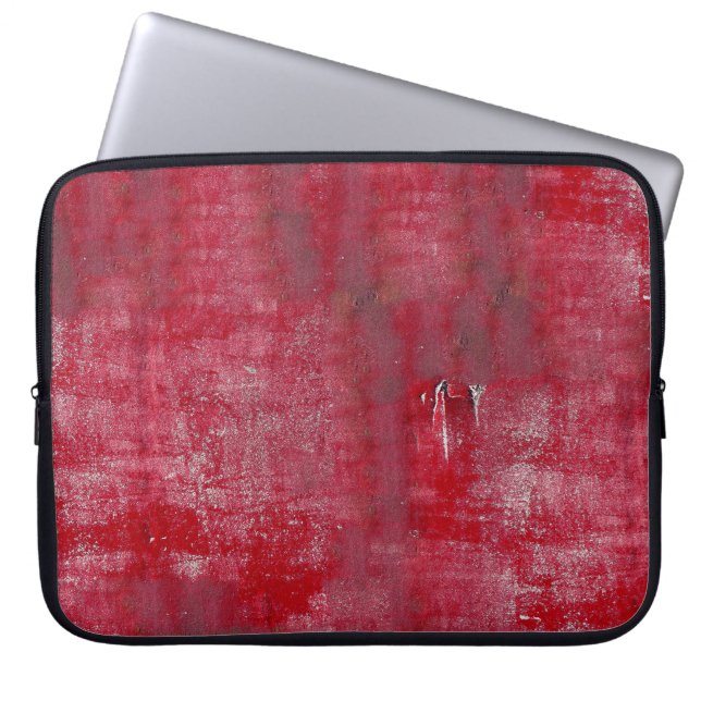Rote Grunge Textur abstract,alt,art,background, Laptopschutzhülle (Vorderseite)