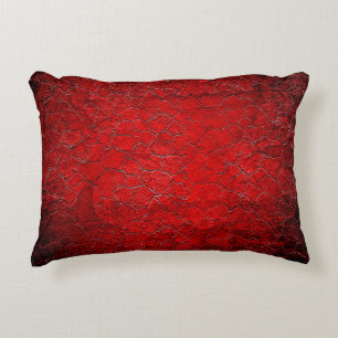 Rote Grunge Textur schwarzer Farbverlauf Dekokissen