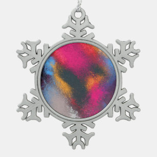 "Rote Gruppen-" Schneeflocke-Verzierung Schneeflocken Zinn-Ornament