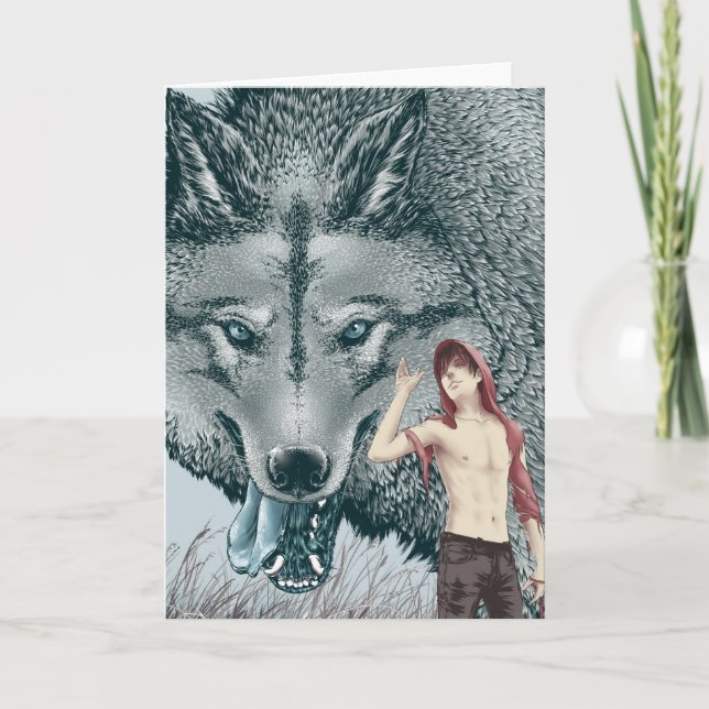 ROTE GRUSS-KARTE KARTE (Vorderseite)