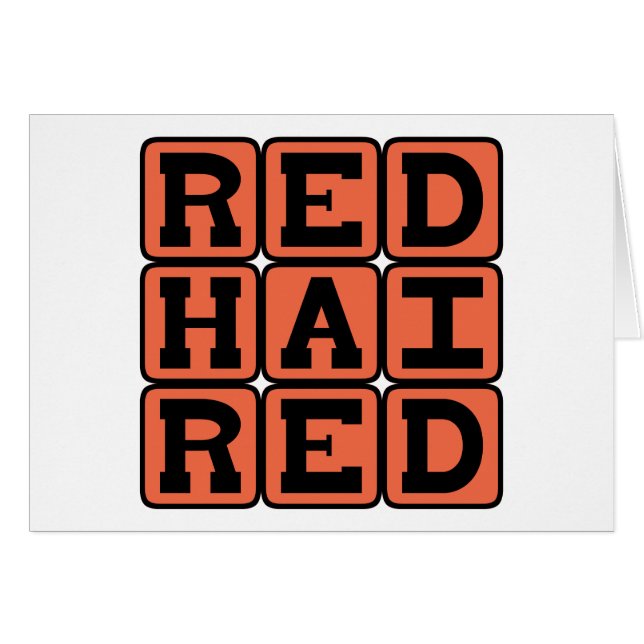 Rote Haare, Ginger Redhead (Vorderseite (Horizontal))