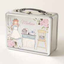 Rote Haare Girl Rosa Viktorianische Bücherschule