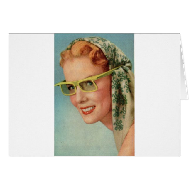 rote Haare, Zitronengelbe Sonnenbrille (Vorderseite (Horizontal))
