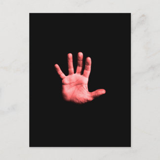 Rote Hand. Postkarte