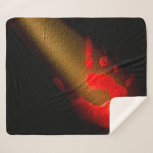 Rote Hand Sherpadecke