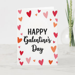 Rote Happy Galentines Day Karte