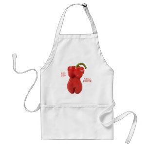 Rote Heiße Chili Paprika Schürze