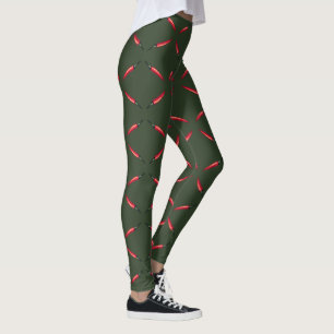 Rote heiße Paprikaschoten Leggings
