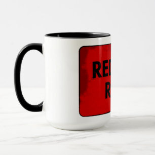 Rote Heiße Rush Keramik-Tasse Tasse