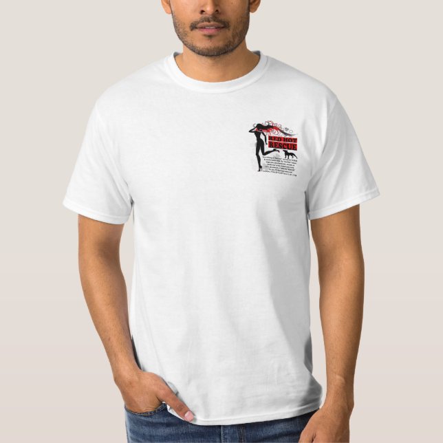 Rote - heißer Rettungs-Shirt-Entwurf - Logo-Front T-Shirt (Vorderseite)