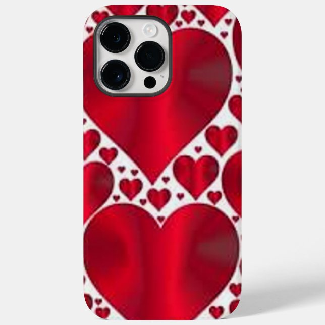 ROTE HERZEN FÜR DEN VALENTINTAG Case-Mate iPhone HÜLLE (Rückseite)
