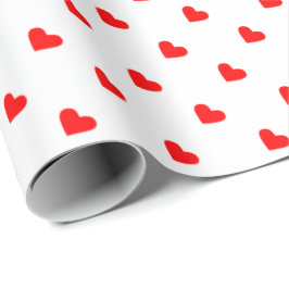 Rote Herzen Geschenkpapier
