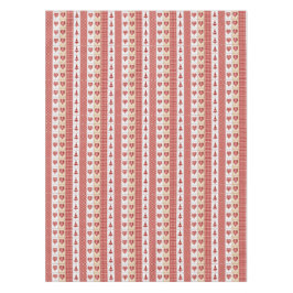 Rote Herzen, Karo, Weihnachtsbaumen Land Tischdecke