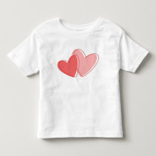 Rote Herzen Kleinkind T-shirt