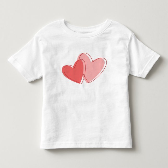 Rote Herzen Kleinkind T-shirt (Vorderseite)