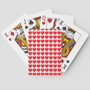 Rote Herzen Spielkarten
