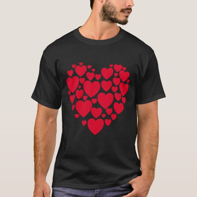 Rote Herzen, T - Shirt (Vorderseite)