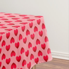 Rote Herzen Tischdecke