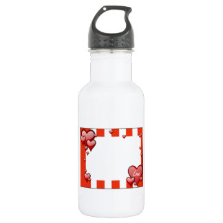 Rote Herzen Trinkflasche