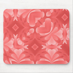 Rote Herzen und Diamanten Mousepad