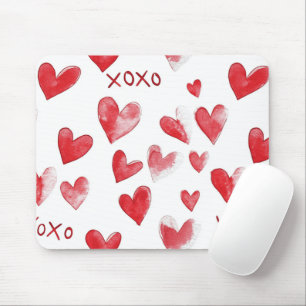 Rote Herzen XOXO Mousepad