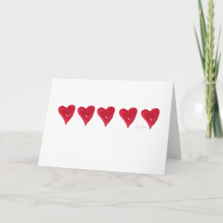 Rote Herzkarten Karte