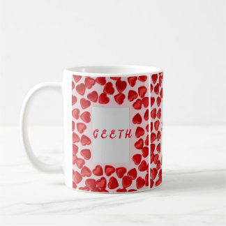 ROTE HERZVALENTINE DESIGN CLASSIC-TASSE KAFFEETASSE