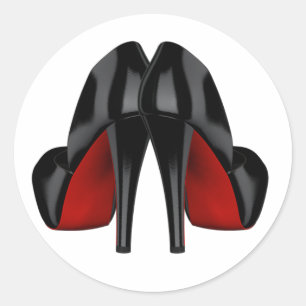 Rote High Heel Schuh Aufkleber