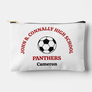 Rote High School Fußballmannschaft Personalisiert Zubehörtasche