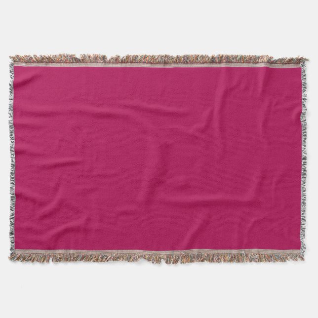 Rote Himbeere, Farbe | Classic | elegant Decke (Vorderseite)