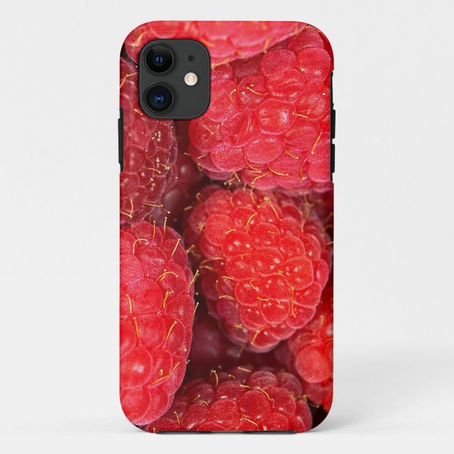 Rote Himbeeren Case-Mate iPhone Hülle (Rückseite)
