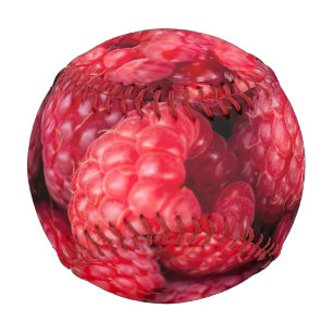 Rote Himbeeren, frisch Baseball
