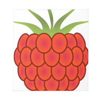 Rote Himbeerlinie Kunst Notizblock