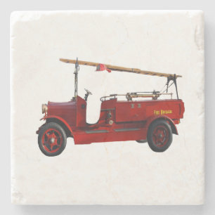 Rote historische Feuerwehr, Steinuntersetzer
