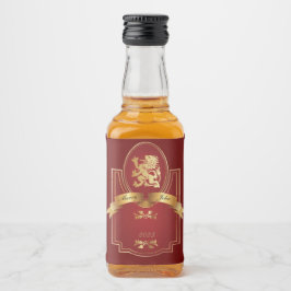 Rote Hochzeit Alkoholflaschenetikett