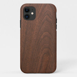 rote hölzerne Beschaffenheit iPhone 11 Hülle