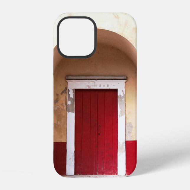 ROTE HOLZTÜR iPhone HÜLLE (Rückseite)