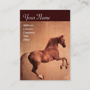 ROTE HORSE Monogramm Visitenkarte